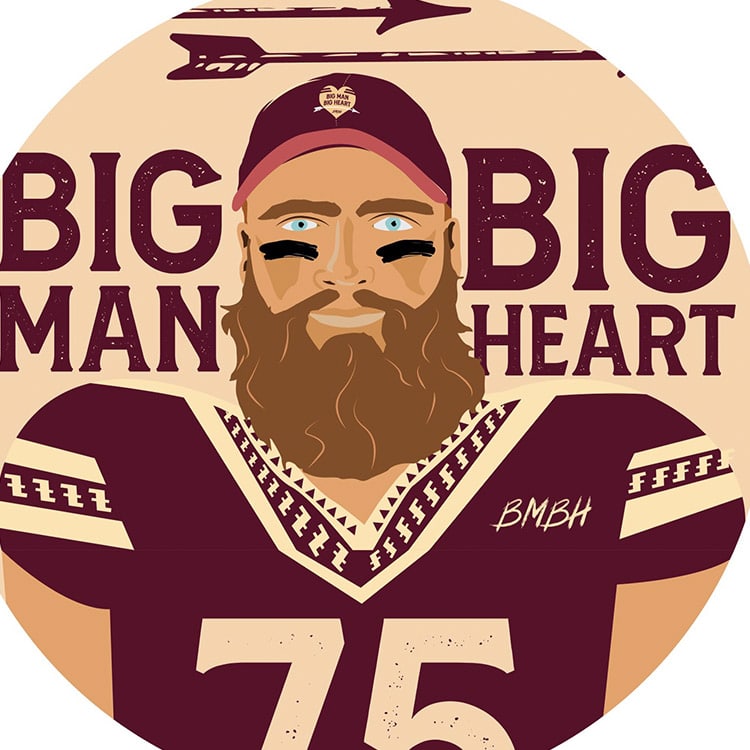 Big Man Big Heart illustrator of Dillan Gibbons